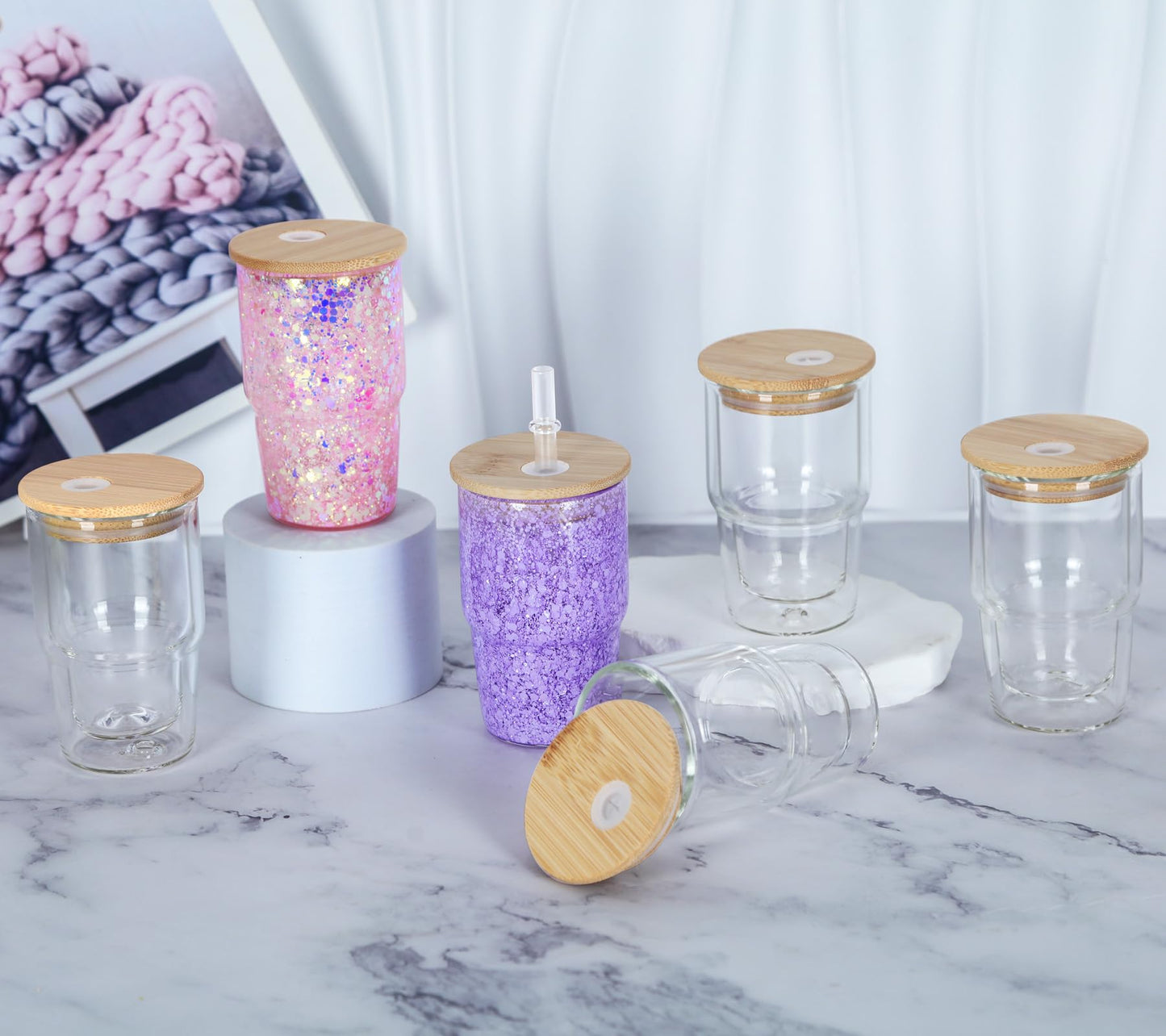 3oz Snowglobe Shot Glass