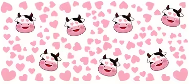 Heart Cow Wrap Design