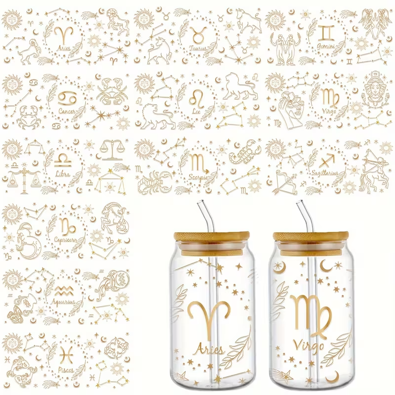 Gold Zodiac Wrap Design