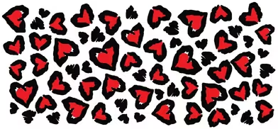 Heart Leopard Wrap Design