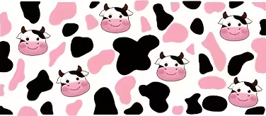 Pink/Black Cow Wrap Design