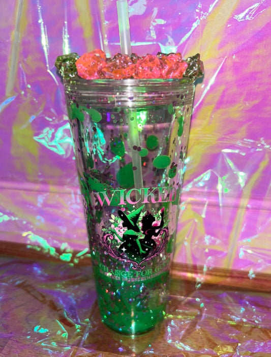 24 oz Green Lava w/ Mixed Ice Lid